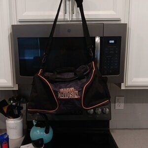 Harley-Davidson Black and Orange Men's Bag